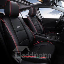 Load image into Gallery viewer, Color Block Business Style Leather Custom Car Seat Cover