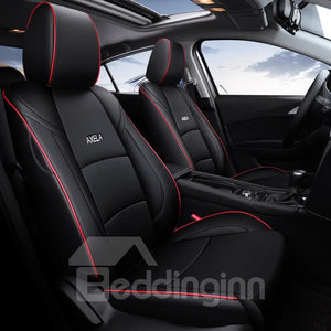 Color Block Business Style Leather Custom Car Seat Cover