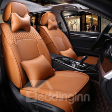 Load image into Gallery viewer, Luxury Plain Pattern Simple Style Real Cow Leather Custom Car Seat Cover