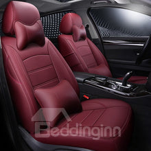 Load image into Gallery viewer, Simple Style Solid Color Design PU Leather Material 360¡ã Full Encirclement Compatible Airbag ONE CAR ONE VERSION Custom Fit Seat Covers