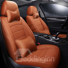 Load image into Gallery viewer, Simple Style Solid Color Design PU Leather Material 360¡ã Full Encirclement Compatible Airbag ONE CAR ONE VERSION Custom Fit Seat Covers