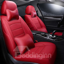 Load image into Gallery viewer, Simple Style Solid Color Design PU Leather Material 360¡ã Full Encirclement Compatible Airbag ONE CAR ONE VERSION Custom Fit Seat Covers
