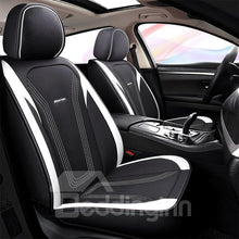 Load image into Gallery viewer, Full Set 5 Seaters Car Seat Covers with Waterproof Leather Automotive Vehicle Cushion Cover Universal for Most Sedan SUV Truck Front and Rear Split Bench Protection