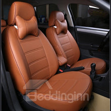 Load image into Gallery viewer, Classic And Concise Designed Pure Color PU Leatherette Material Custom Fit Car Seat Covers