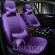 Load image into Gallery viewer, Silky Smooth Luxury Flowers Pattern With Pillows Custom Fit Car Seat Covers