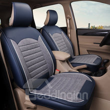 Load image into Gallery viewer, One Front Car Seat Cover Creative Style Geometric Pattern Ice Silk Universal Fit for Sedan Van Truck