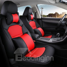 Load image into Gallery viewer, PU Leather Stripe Patterns Busines Style Custom Fit Car Seat Covers