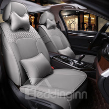 Load image into Gallery viewer, Luxury Plain Pattern Simple Style Real Cow Leather Custom Car Seat Cover