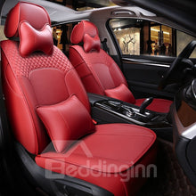 Load image into Gallery viewer, Luxury Plain Pattern Simple Style Real Cow Leather Custom Car Seat Cover