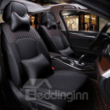 Load image into Gallery viewer, Luxury Plain Pattern Simple Style Real Cow Leather Custom Car Seat Cover