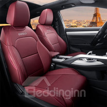 Load image into Gallery viewer, Color Block Modern Style PU Leather Custom Car Seat Cover