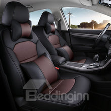 Load image into Gallery viewer, PU Leather Stripe Patterns Busines Style Custom Fit Car Seat Covers